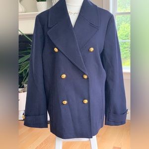 Military Preppy Navy Coat XXL Navy and gold buttons.  NWT